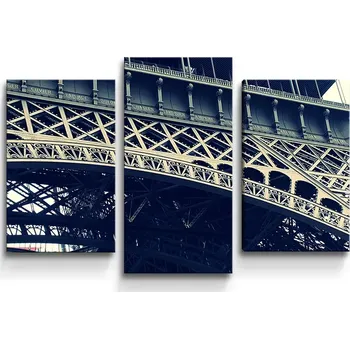 Obraz Sablio Obraz - 3-dílný Eiffel Tower - 75x50 cm