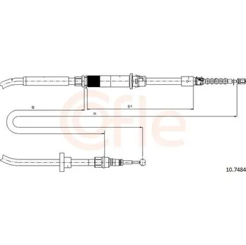 Autodíl Tažné lanko, parkovací brzda COFLE 92.10.7484