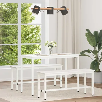 Jídelní stůl vidaXL Jídelní stůl Bílá 110 x 55 x 75 cm Masivní borové dřevo