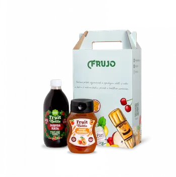 Sirup Dárkový balíček - Bio sirup Jahoda s mátou a Mazaná meruňka