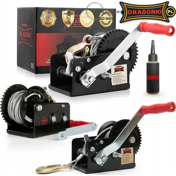 lanový naviják Ruční lanový naviják Dragon Winch 1133 kg, 10 m, dvourychlostní