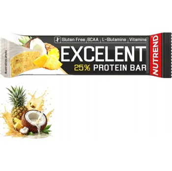 NUTREND PROTEIN BAR 85 g PROTEINOVÁ TYČINKA PROTEINOVÁ VYSOKOBILKOVINNÁ BÍLKOVINY