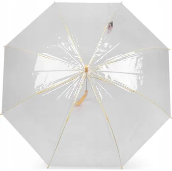 Deštník Pasmanterie.eu automatický průhledný deštník