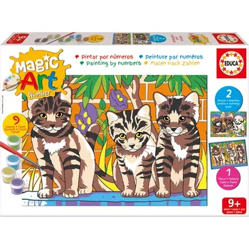 malování podle čísel koťátka a štěňátka EDUCA