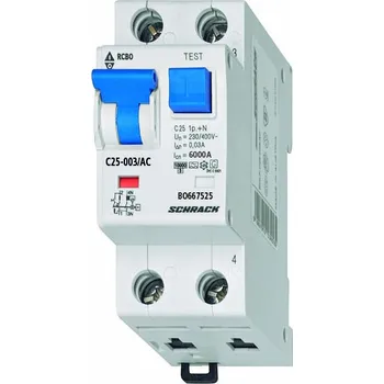 Jistič Jistič 1+N, 20A, 30mA, typ A, pulzní, 6kA