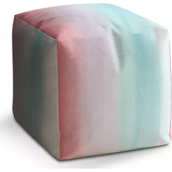 Taburet Sablio Taburet Cube Cukrová vata: 40x40x40 cm