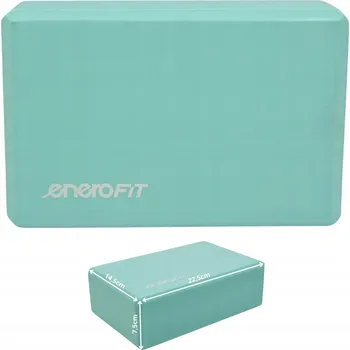Rehabilitační blok na jógu ENERO FIT Kostka mátová Pěnová kostka EVA Pilates