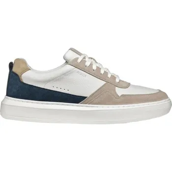 Pánské tenisky Pánská volnočasová obuv Geox U DEIVEN 46 Bílá, Béžová, Hnědá