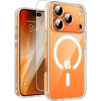 Pouzdro na mobilní telefon POUZDRO MAGSAFE SHOCK CASE PRO APPLE IPHONE 17 PRO MAX + SKLO
