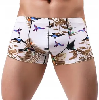 Boxerky Barevné pánské boxerky s motivem kolibříků - XXL
