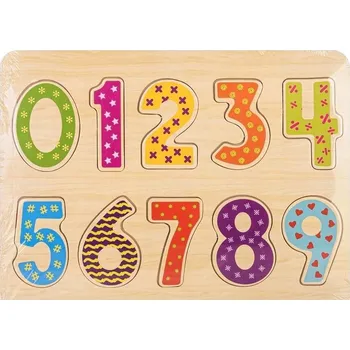 Obraz Dřevěné puzzle - čísla Kolektiv autorů