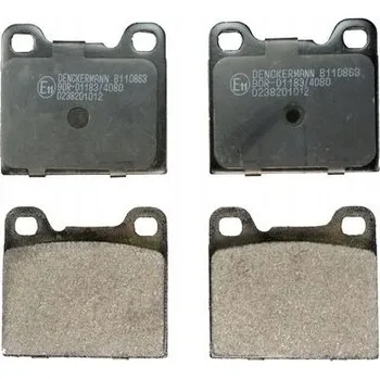 Brzdová destička BRZDOVÉ DESTIČKY ZADNÍ B110863 DENCKERMANN