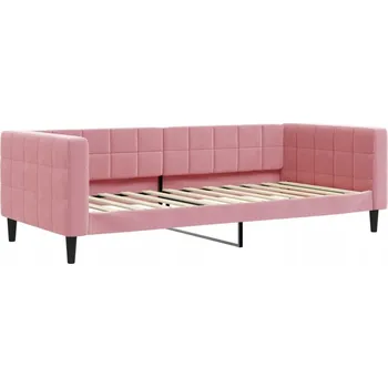 Pohovka Růžová pohovka s funkcí spaní 223 x 100 x 68 cm, samet