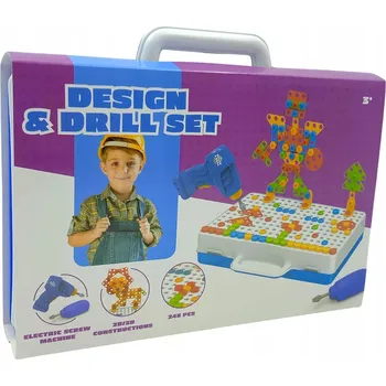 Vrtačka Sada hraček pro kutily 250 dílů vrtačka + DÁRKY ZDARMA