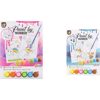 omalovánky Malování podle čísel - omalovánky Barva: Růžová