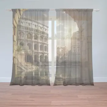 Záclona Sablio Záclony Řím Koloseum Art: 2ks 150x250cm