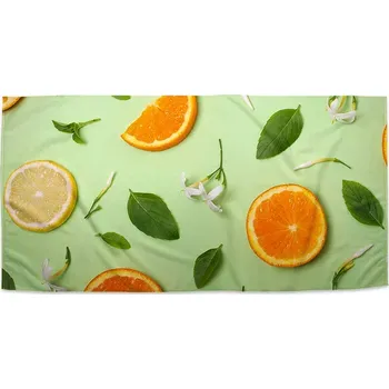 Osuška Sablio Ručník Citrus a květ - 30x50 cm