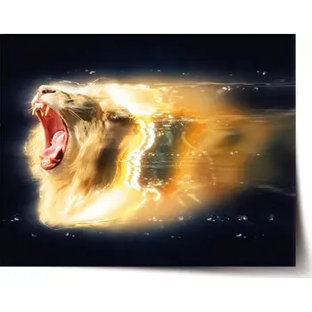 Plakát Sablio Plakát Lev art - 60x40 cm