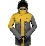 Pánská lyžařská bunda ALPINE PRO DEAR 2 XS Žlutá, Šedá