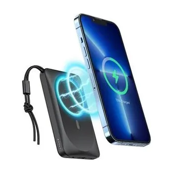 Powerbanka Powerbanka kompatibilní s MagSafe Veger MagOn (VP1151 / W1151) PD QC3.0 2A 20W s bezdrátovým nabíjením, černá - Veger + zdarma možnost vyzkoušet a vrátit zboží do 30 dní