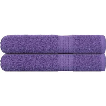 Utěrka Saunové osušky FROGN 2 ks fialové 80x200 cm 360 g/m² Fialová 136887