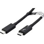 Thunderbolt 4 kabel, USB C(M) - USB C(M), 40Gb/s, PD 100W, černý, 0,5m