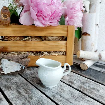 Konvice na čaj BERNADOTTE IVORY mlékovka 50 ml, slonová kost, Thun 1794 (Porcelánová mlékovka 2. jakost)