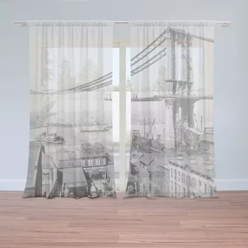 Záclona Sablio Záclony Stavba mostu: 2ks 150x250cm