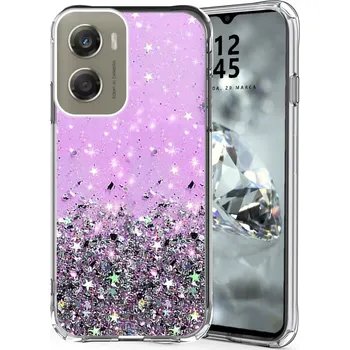 Pouzdro na mobilní telefon POUZDRO GLITTER pro MOTOROLA G06 POWER třpytivé barevné pouzdro s brokátovým efektem