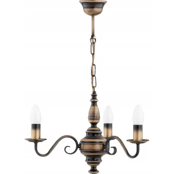 Velita lustr svícnový 3-bodový patina E14 LEMIR Lighting