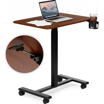 Psací stůl Mobilní nastavitelný stůl 70x48 cm, stolek na notebook, nastavení výšky 71,5–112 cm, ModernHome JNI-PN01-1-5