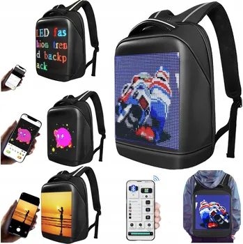 Školní batoh Školní batoh DH Style černý velký s LED displejem