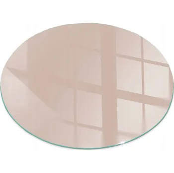 Krbová kamna Tvrzené sklo pod kamna s grafikou, světle hnědá barva, ⌀ 70 cm