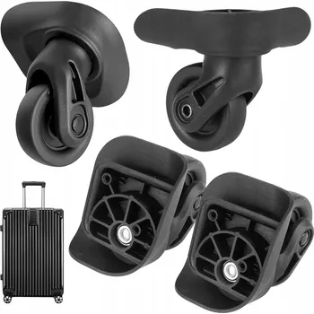 Vrták WYMIANA 4 KÓŁ ZAPASOWYCH PRO ZAVAZADLOVÝ KUFR, UNIVERZÁLNÍ ELASTICKÉ KOLO