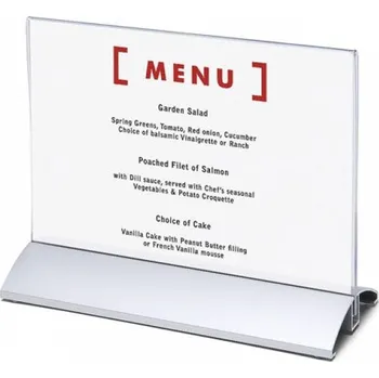 Showdown Displays Menu stojánek s hliníkovou základnou, formát A5