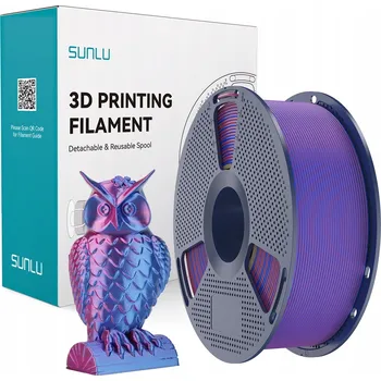 Filament Filament SUNLU 1,75 mm 1 kg SILK PLA+ Dual Color Red Blue