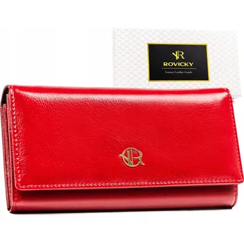 Rovicky dámská peněženka z pravé kůže červená