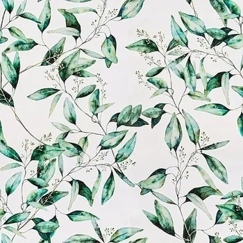 Tapeta Tapeta v roli botanická samolepka na nábytek samolepicí listy 45 cm × 3 m