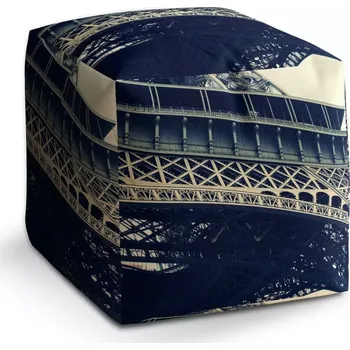 Taburet Sablio Taburet Cube Eiffel Tower: 40x40x40 cm