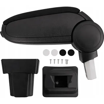 Loketní opěrka Loketní opěrka do auta s úložným prostorem, nastavitelná, ABS, černá, 11,5x32x(30-50) cm