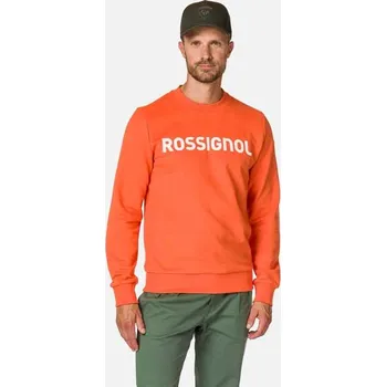 Pánská mikina Rossignol LOGO SWEAT RN FT pánská oranžová bavlněná mikina-2XL