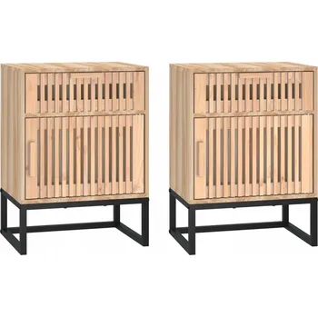 Noční stolek Noční stolek ve skandinávském stylu, 40x30x55,5 cm, dřevotříska