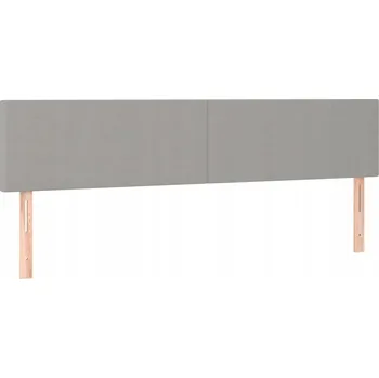 Čelo postele světle šedé 180x78/88 cm, 2 ks