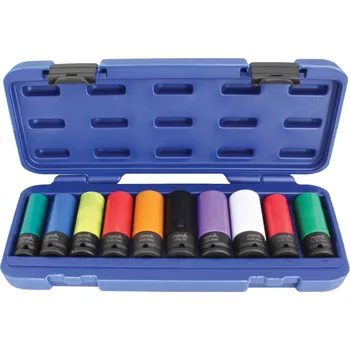Gola sada Nástrčné hlavice pro rázové utahováky 1/2", 15-24 mm, sada 10 ks A-WN1210