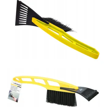 Autoškrabka Smeták na sníh a škrabka 2v1 DUNLOP 31 CM Žlutá do auta na zimu