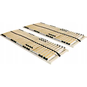 Postelový rošt Lamelový rošt 195 x 70 x 9 cm z masivního bukového dřeva, 2 ks