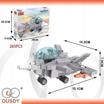 ostatní stavebnice Stíhačka z edukativních kostek 1 Ks