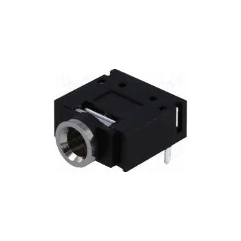 Elektrická zásuvka Zásuvka Jack 3,5mm zásuvka stereo s vypínačem Poč.výv 5 THT