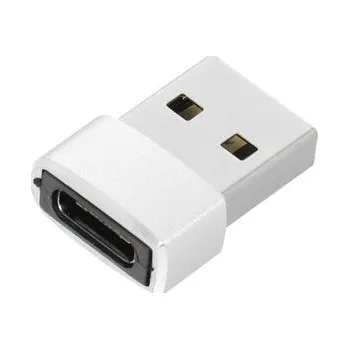 Adaptér USB‑C (samice) na USB‑A (samec), stříbrný - OEM + zdarma možnost vyzkoušet a vrátit zboží do 30 dní