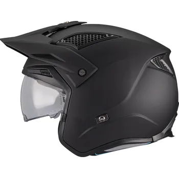 Helma na motorku MT Helmets Otevřená trialová helma na motorku MT District SV S Pure A1 matná černá M